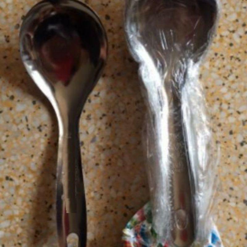 Muôi múc cơm canh inox dày dặn
