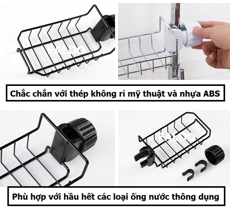 Kệ Đựng Đồ Rửa Chén Chất Liệu Inox Mỹ Thuật Bền Đẹp Không Rỉ