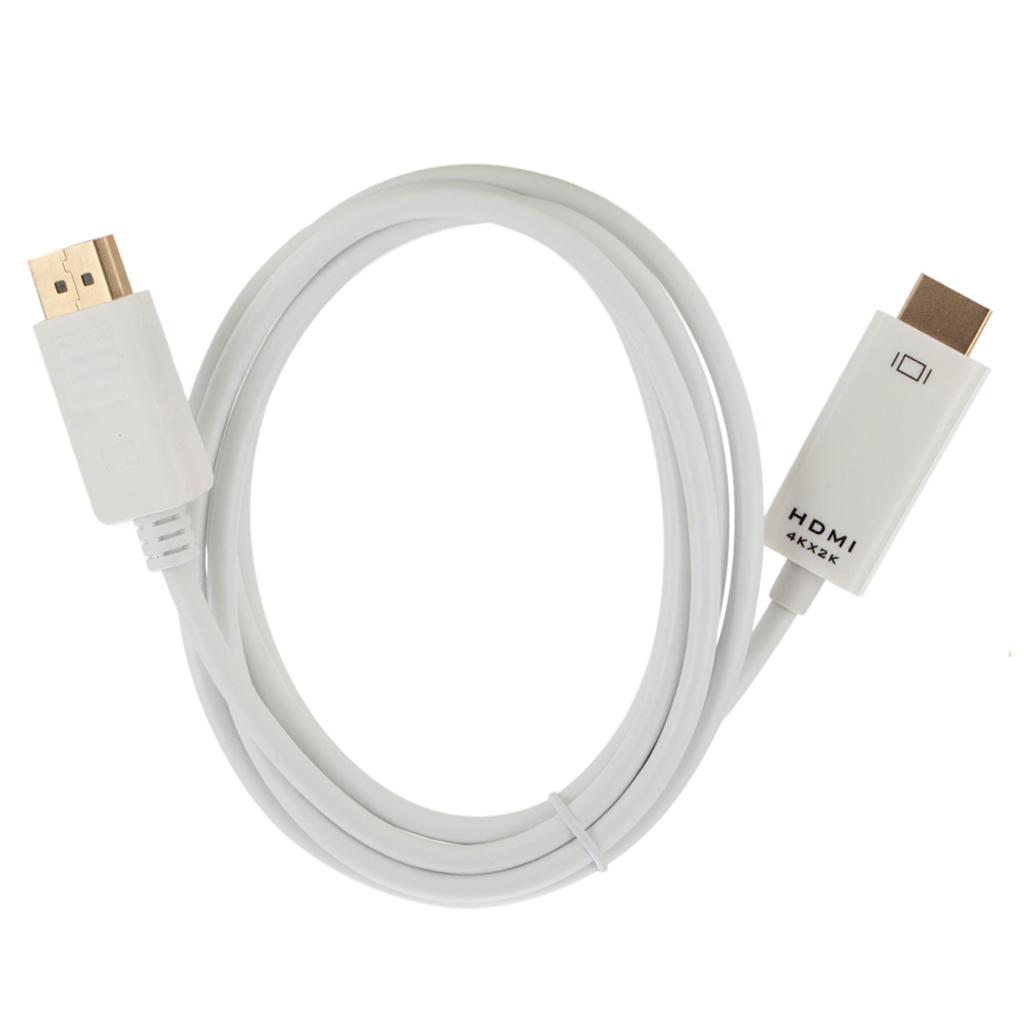 1.8M/6FT 4K X 2K DP To HDMI Adapter Cord Cable For