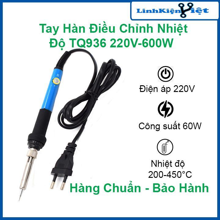 Combo mỏ hàn TQ936 gồm 5 mũi hàn + 1 thiếc + 1 nhựa thông