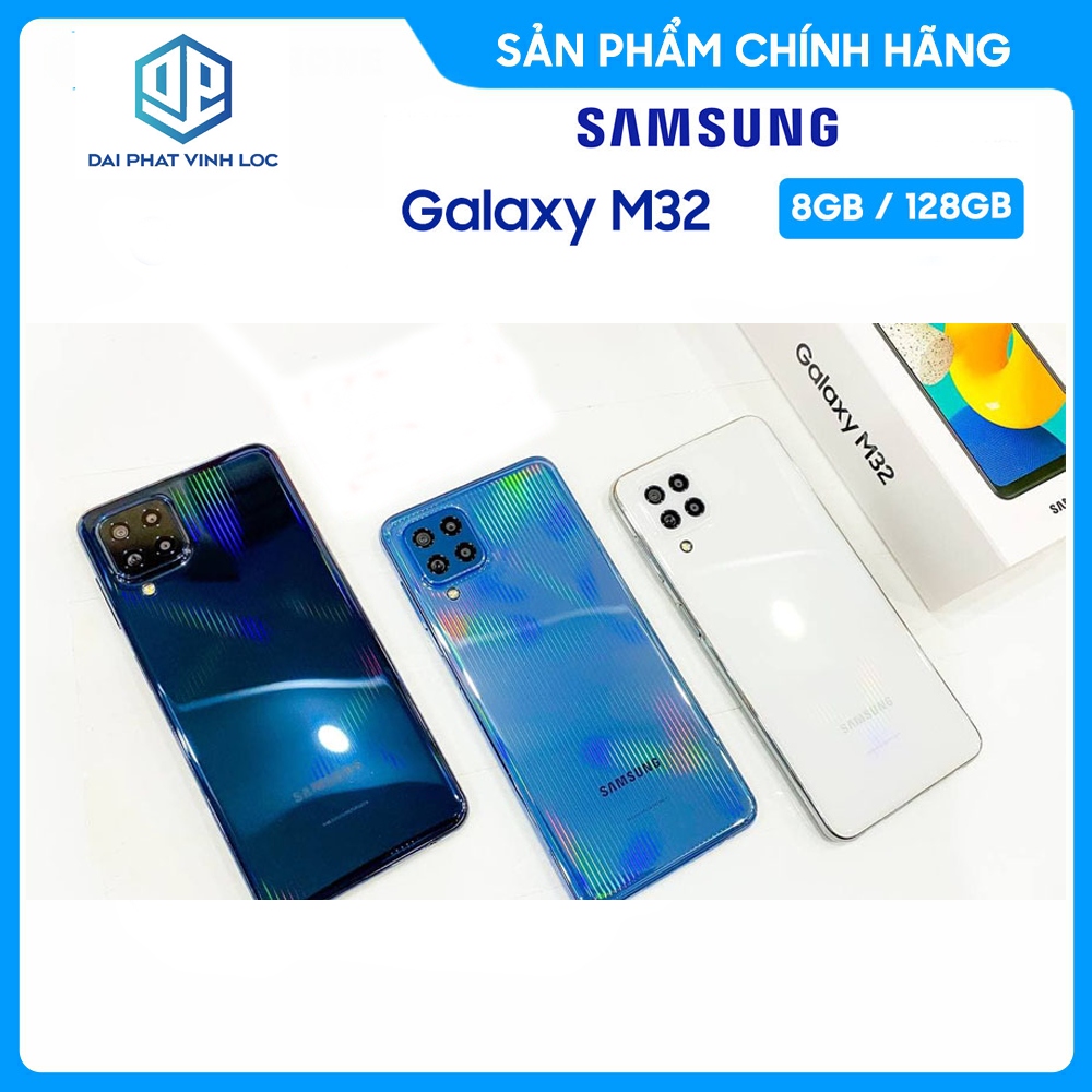 Điện thoại Samsung Galaxy M32 (8GB/128GB) - Hàng Chính Hãng, Mới 100%, Nguyên Seal - Màn Hình 6.4 inches - 4 camera sau - Bảo Hành 12 Tháng