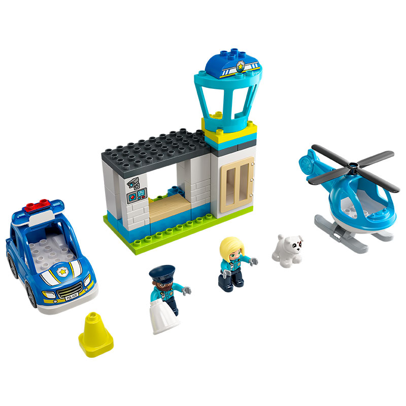 Đồ Chơi LEGO Duplo Trạm Cảnh Sát Và Trực Thăng 10959