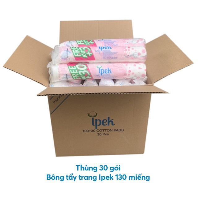 Combo 1 thùng bông tẩy trang Ipek 130 miếng