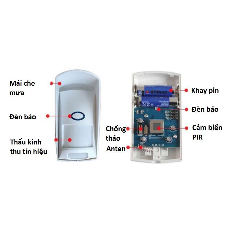 Cảm Biến Hồng Ngoại Chống Vật Nuôi Phát Sóng RF 433Mhz PI02