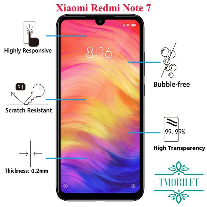 Kính Cường Lực  Dành Cho Điện Thoại Xiaomi Redmi Note 7/ Note 7 Pro Full MànFull Keo 9D - Miếng Dán Màn HÌnh Cao Cấp - Màu Đen