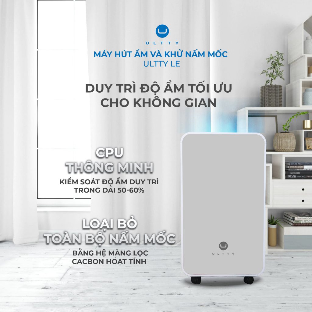 Máy hút ẩm và khử nấm mốc U ULTTY LE Hàng Chính Hãng