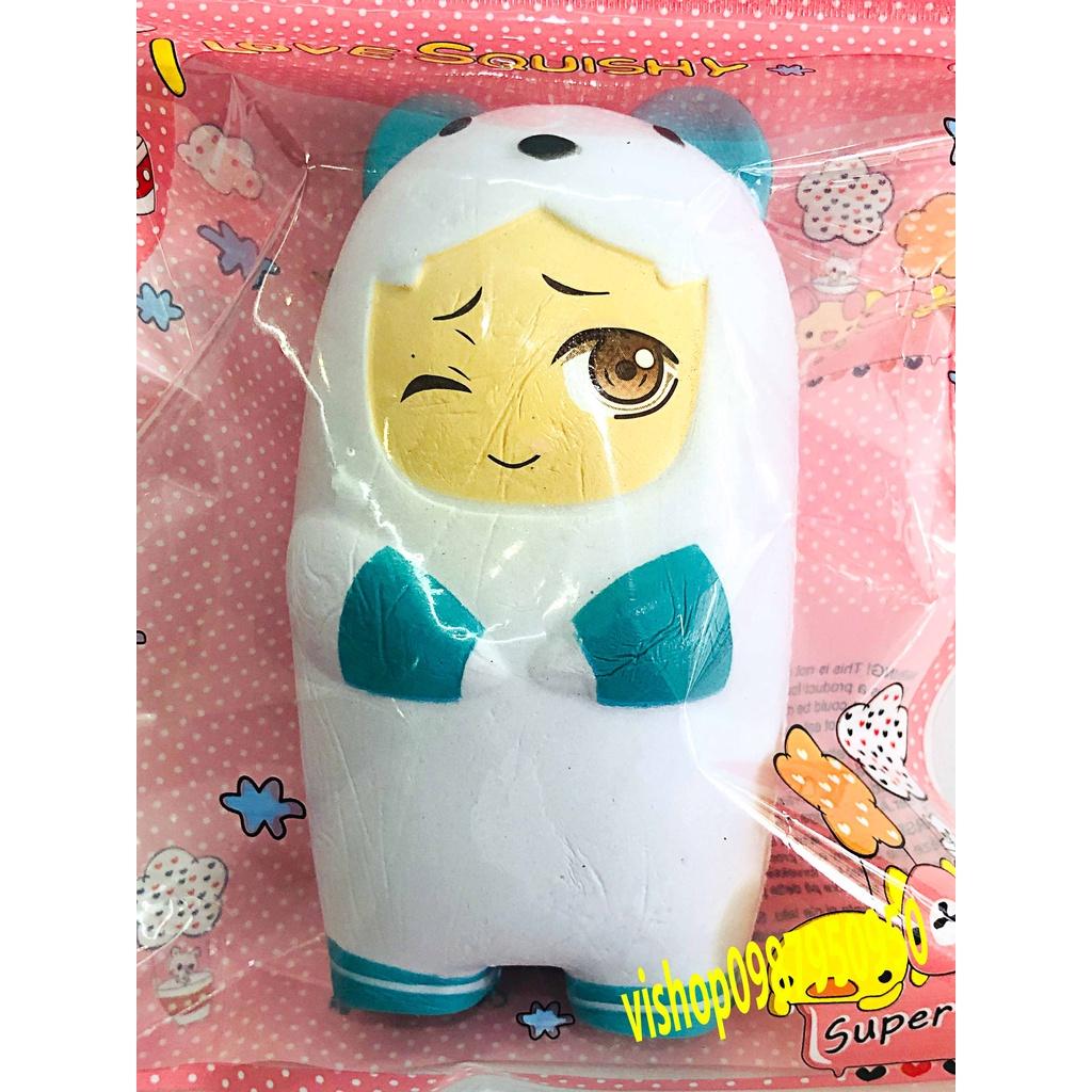 Squishy Lớn JUMBO Hình CẬU BÉ GẤU người trắng Đồ Chơi Xốp Giảm Stress Hình mềm mịn dễ Thương đàn hồi Cho Bé