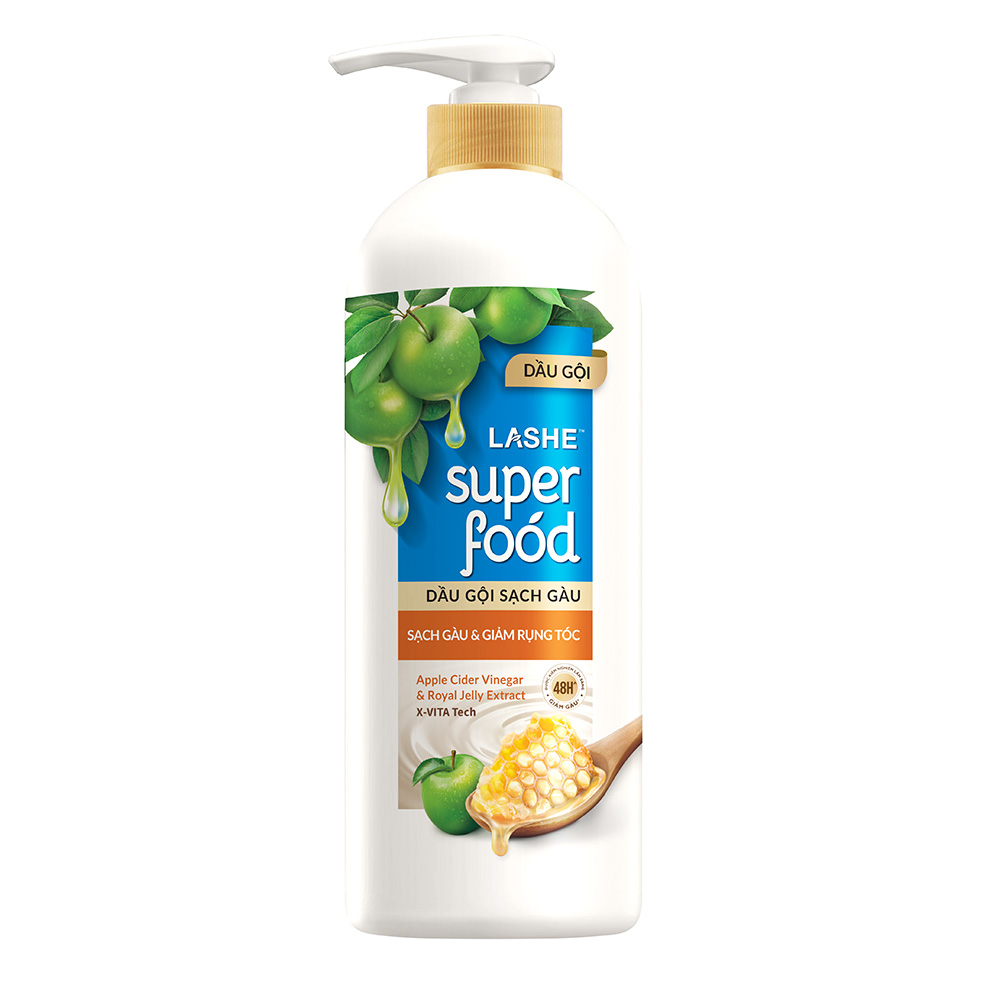 Dầu gội LASHE Superfood 630g