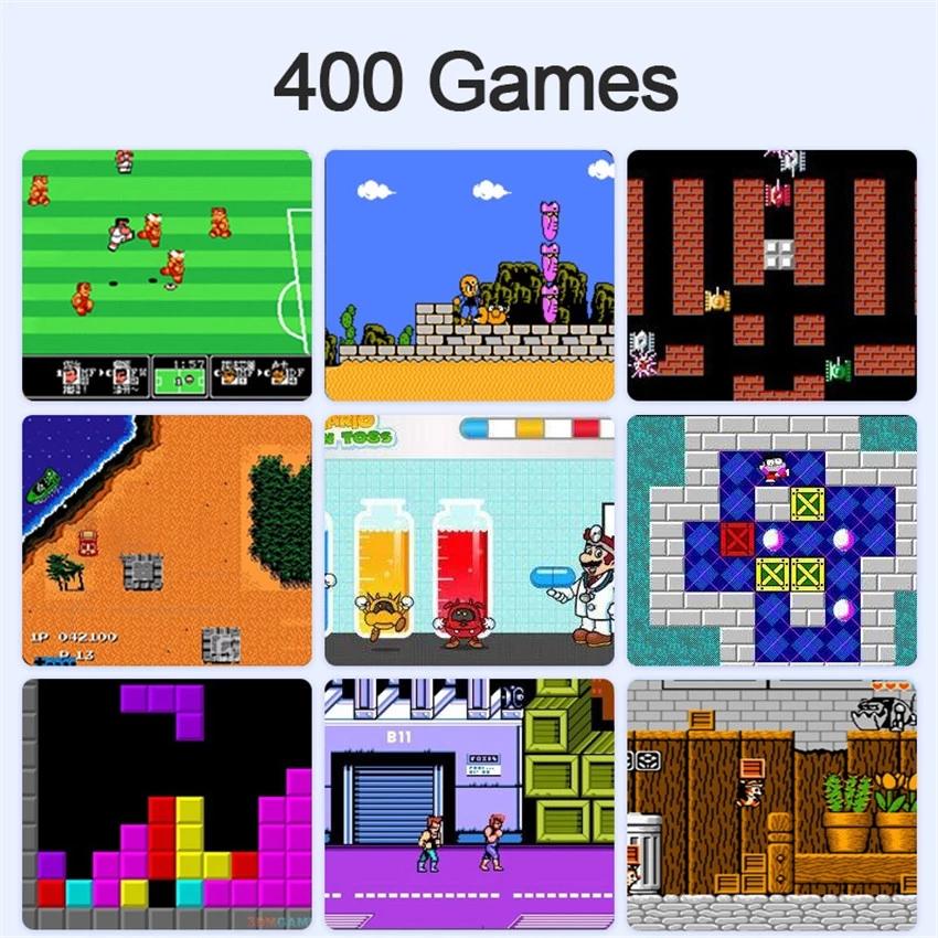 Máy điều khiển trò chơi video cầm tay mini cầm tay retro di động 8 bit 3,0 inch LCD Trò chơi màu trẻ em Người chơi tích hợp 400 Trò chơi Màu sắc: Màu đỏ