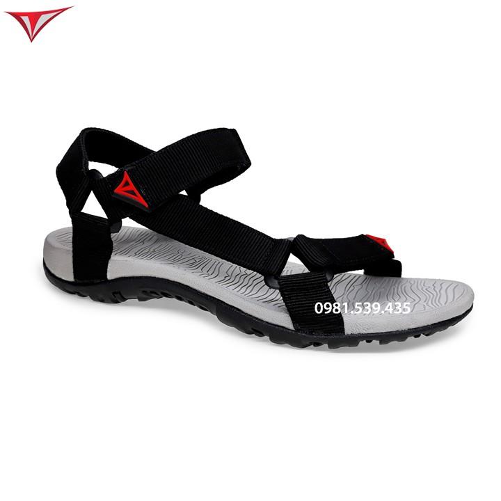 Giày sandal nam đi học Việt Thủy quai chéo đen- VT8