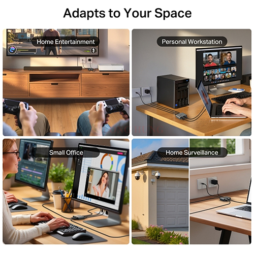 Bộ chia mạng 1 ra 3 Gigabit TP-Link Ethernet Splitter EH310 - Hàng chính hãng