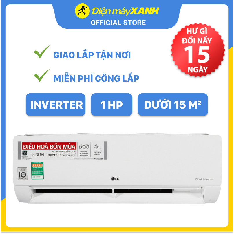 Điều hòa Inverter LG B10END, 2 Chiều, 1.0HP  - Hàng Chính Hãng