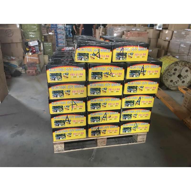 Tời Ắc Quy, Cứu Hộ Ô Tô 2000lbs Nguồn 12V-24V