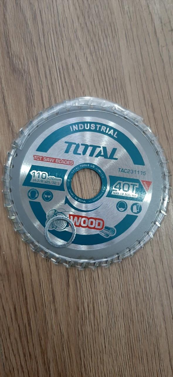 LƯỠI CƯA HỢP KIM TCT 40 RĂNG SIZE TỪ 110MM - 180MM TOTAL - HÀNG CHÍNH HÃNG