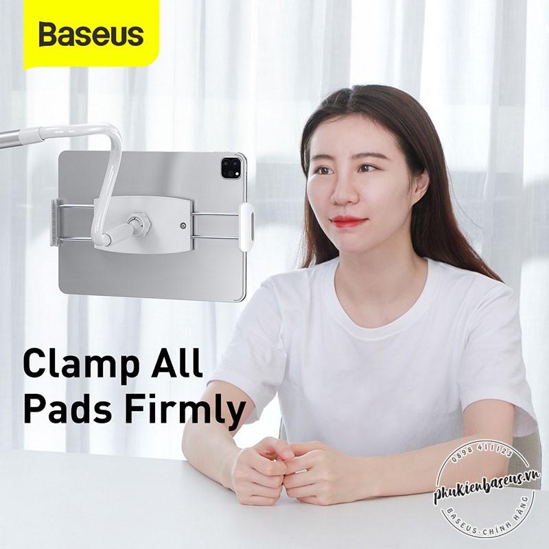 Bộ đế giữ điện thoại chân kẹp dùng cho iPad Baseus Otaku Life Rotary (Adjustment Lazy holder for 4.7 - 12.9 inches Smart- Hàng chính hãng.