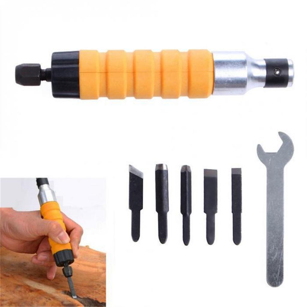 7Pcs Electric Carving Tool Wood Carving Machine Woodworking Tools Set
