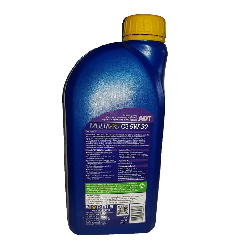 Bộ 6L nhớt dexos2 xe Colorado Multivis ADT C3 5W-30 + Súc rửa động cơ Bluechem