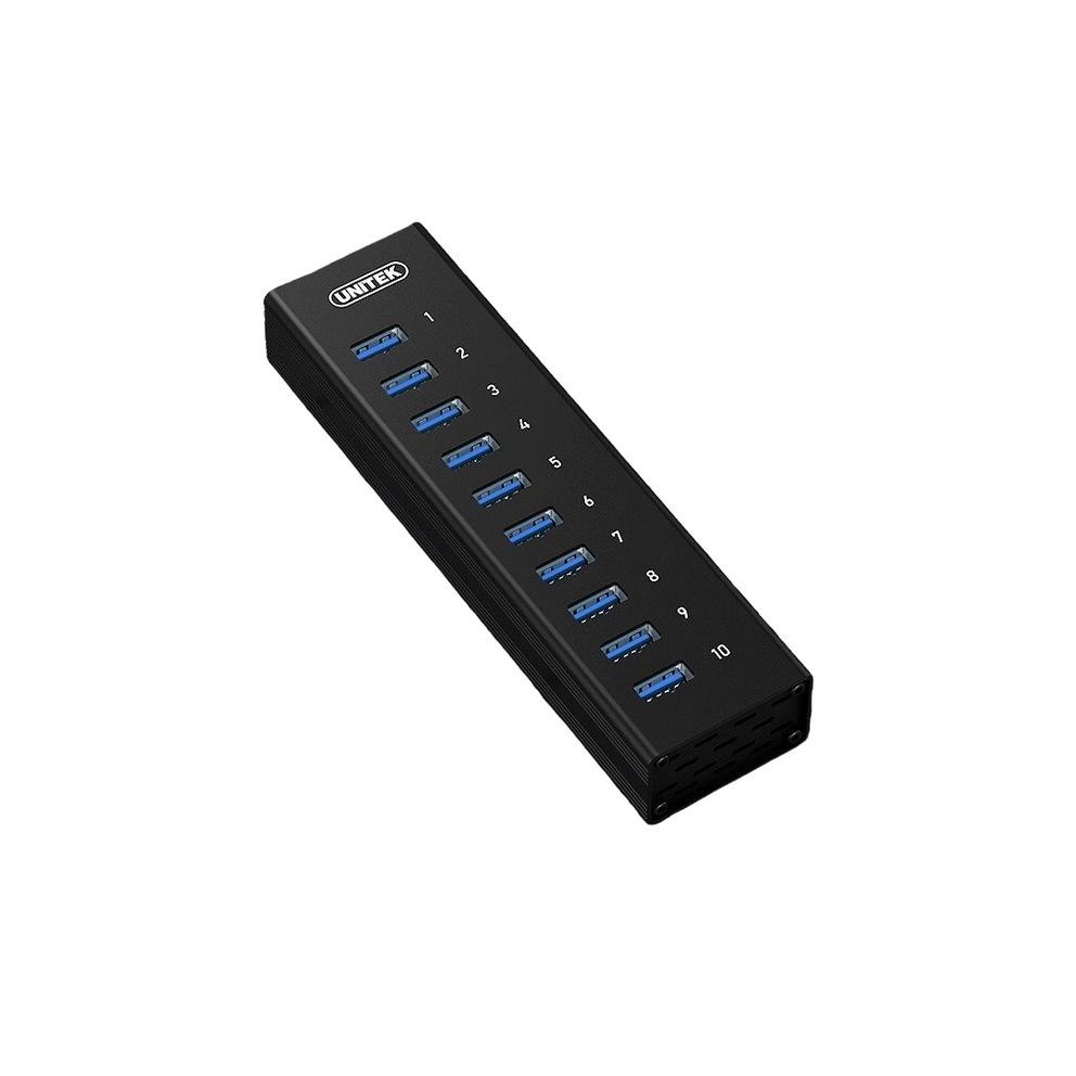 BỘ CHIA HUB USB 3.0 10 PORT TỐC ĐỘ 5 GBPS NGUỒN 5V4A UNITEK H305A - HÀNG CHÍNH HÃNG