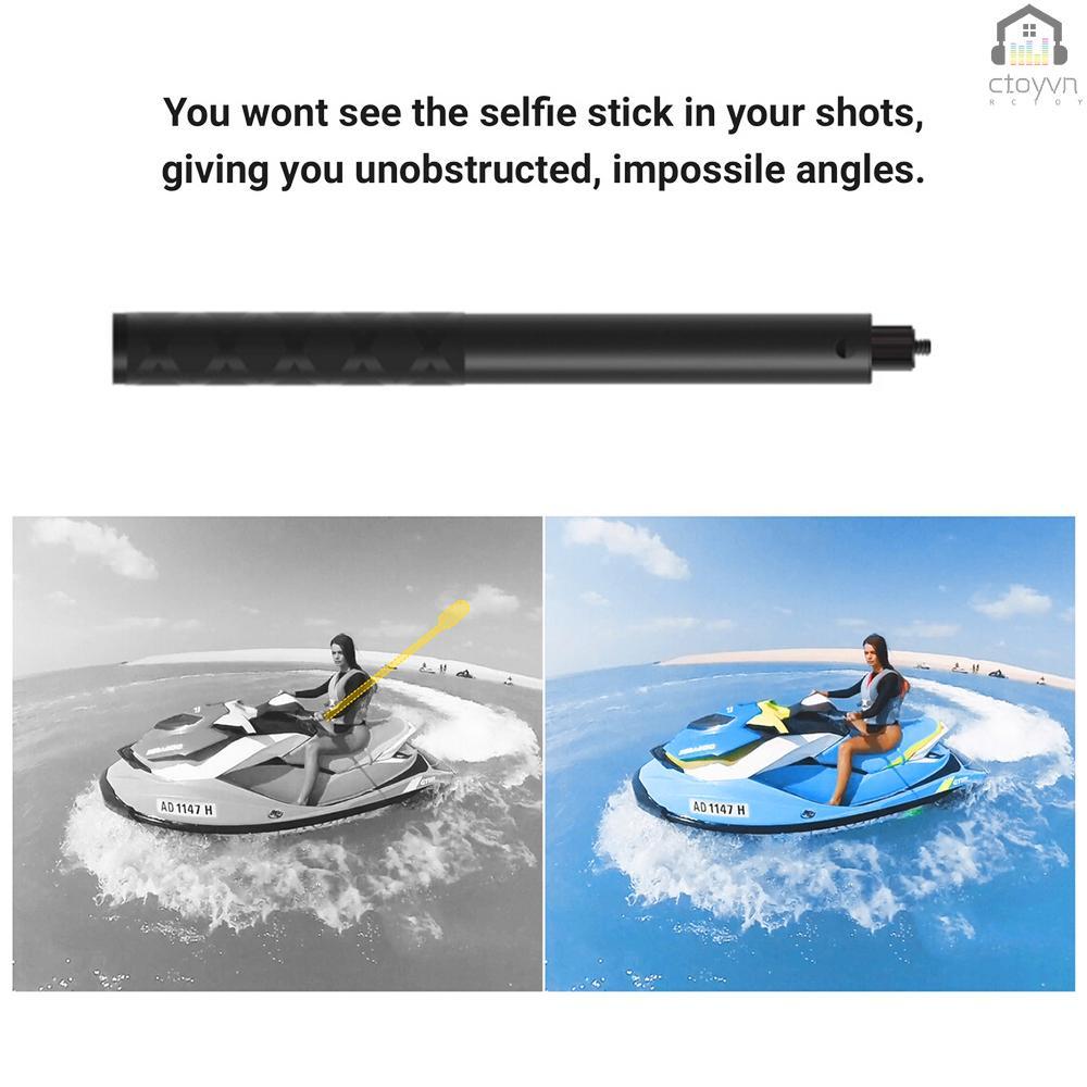 Gậy chụp ảnh tự sướng có ốc vít 1/4 inch 23.5cm-120cm cho Insta360 ONE X/ ONE/ EVO/ONE R/ ONE X2