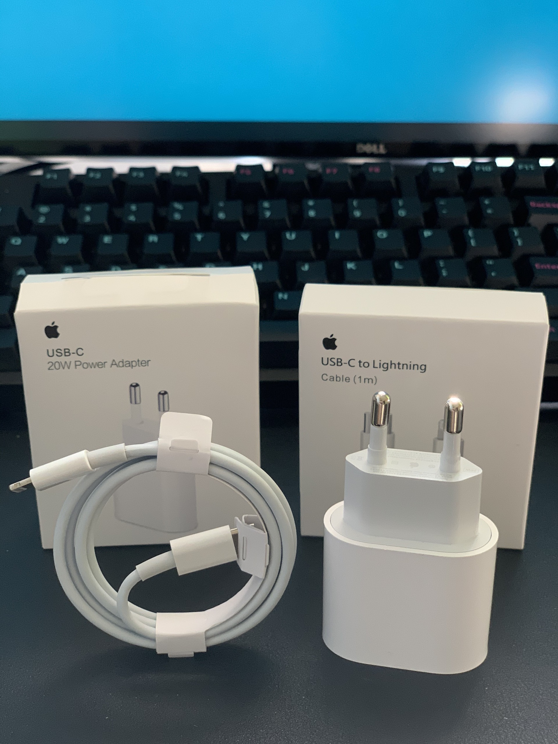 Bộ sạc nhanh 20W iphone 12 chân tròn EU cao cấp