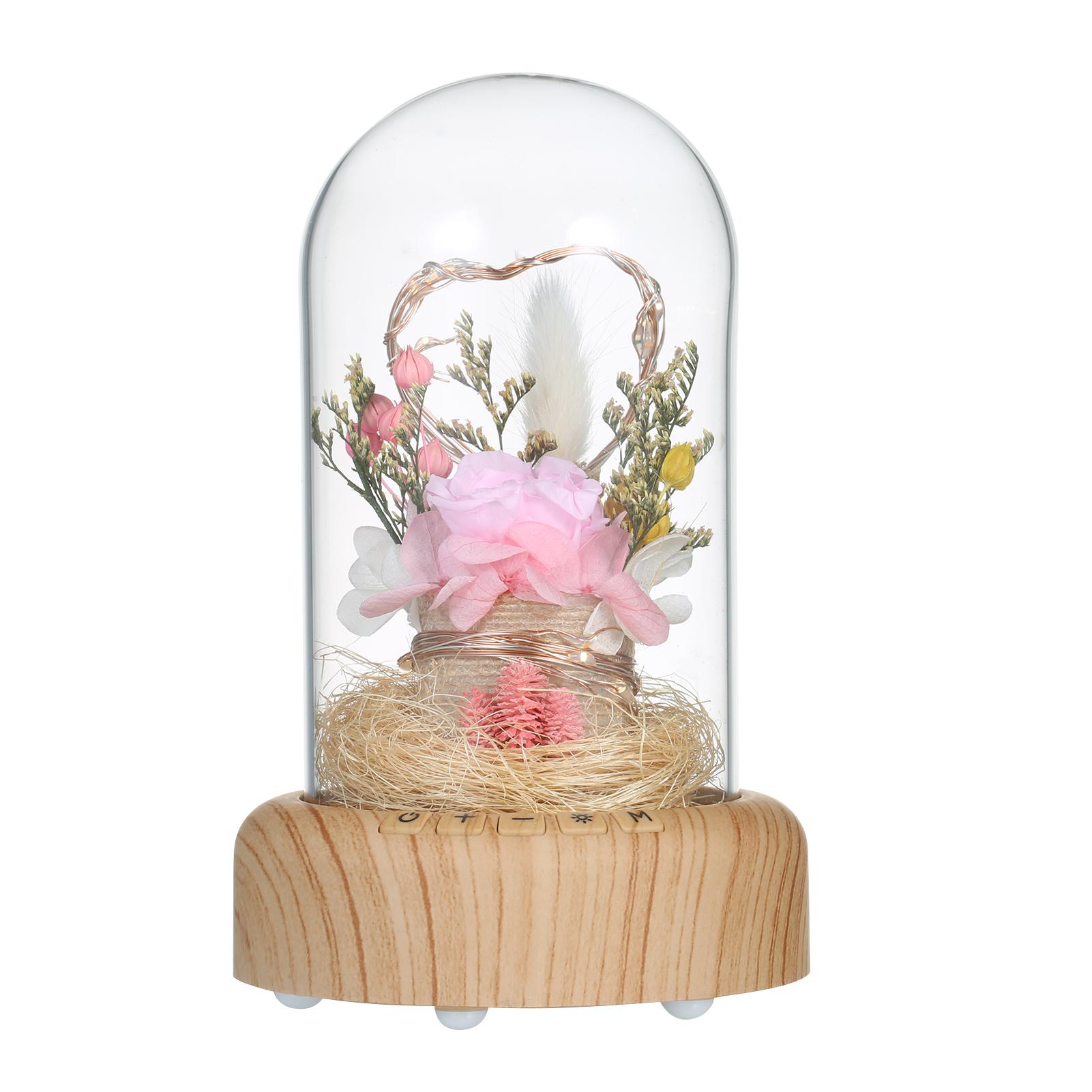 Đèn hoa thủy tinh đa chức năng kèm nhạc để trang trí trong nhà