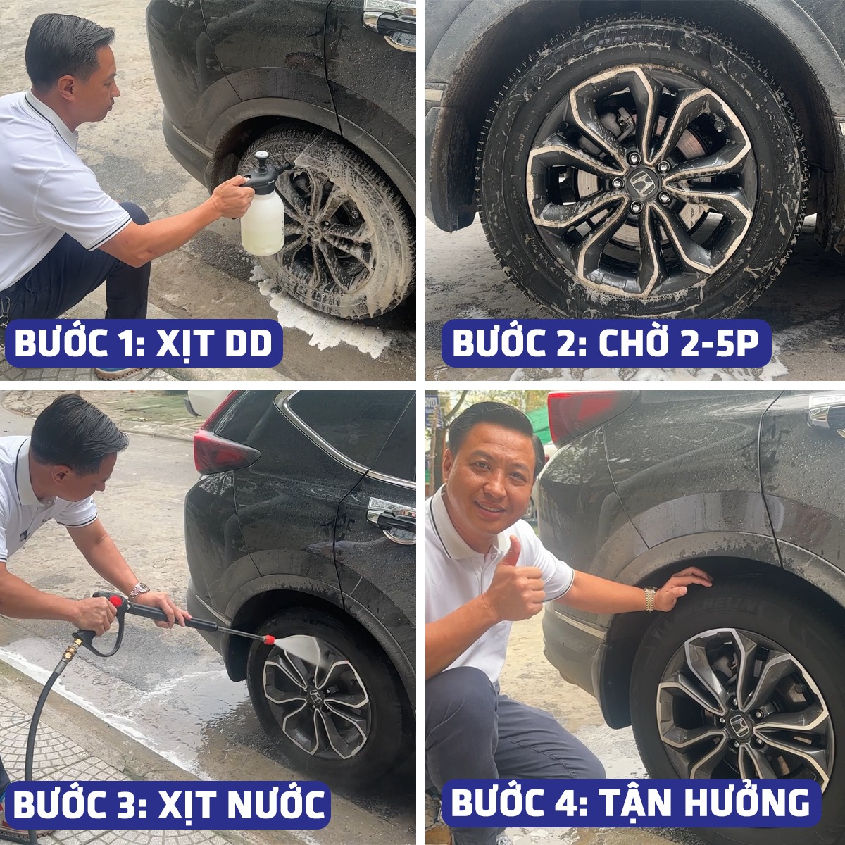 DUNG DỊCH TẨY LỐP XE EKOKEMIKA WHEEL&TIRE CLEANER -5L