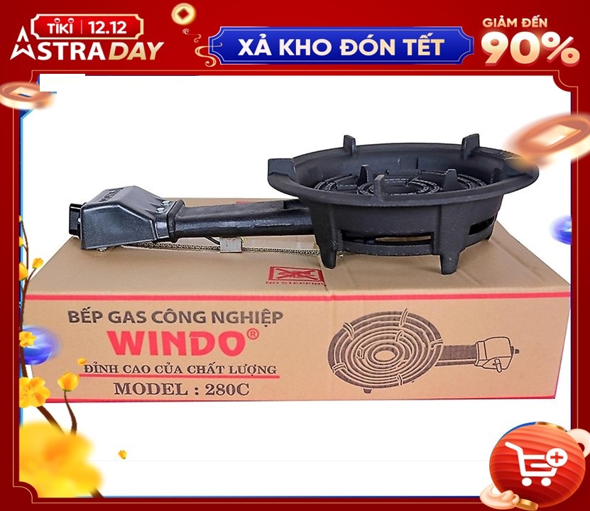 Bếp gas công nghiệp lửa lớn Windo -280 - Hàng Chính Hãng