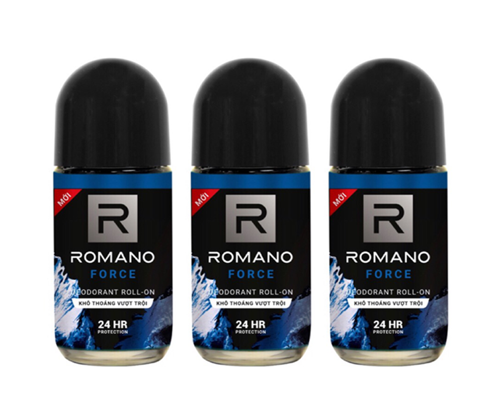 Combo 3 lăn khử mùi Romano Froce (50ml*3)+ Tặng 1 xà bông tắm 50gr