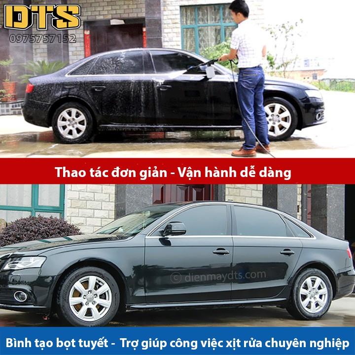 Bộ súng xịt DTS2 và bình tạo bọt tuyết cho máy rửa xe áp lực cao, máy xịt rửa cao áp, máy rửa xe gia đình