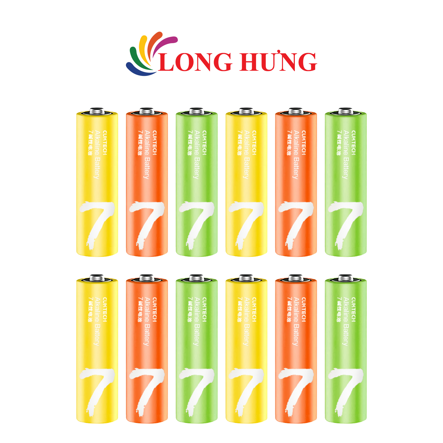 Pin kiềm Cuktech Alkaline 1.5V AA LR6/AAA LR03 (12 viên AA/12 viên AAA) - Hàng chính hãng