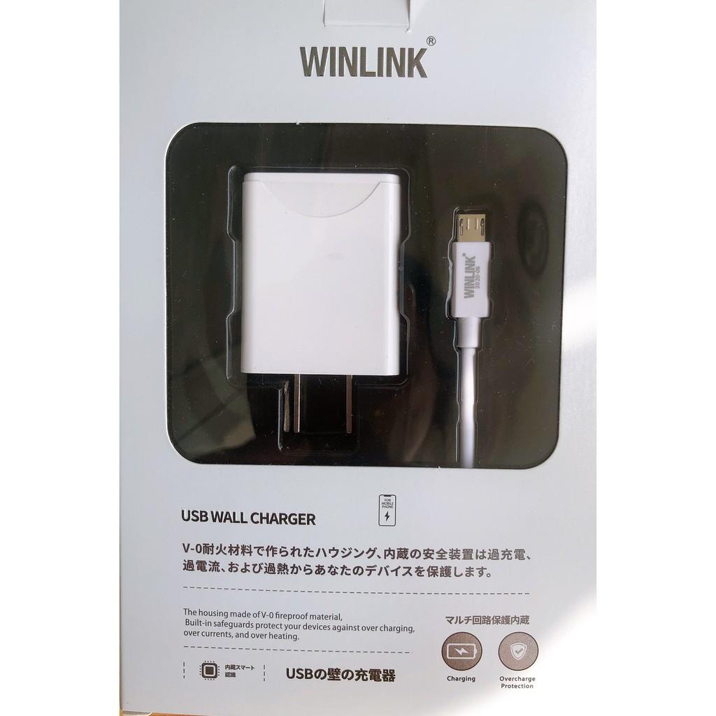 Bộ sạc usb 2A WINLINK WL-16 DÙNG CHO SAM SUNG,OPPO,REALMY..