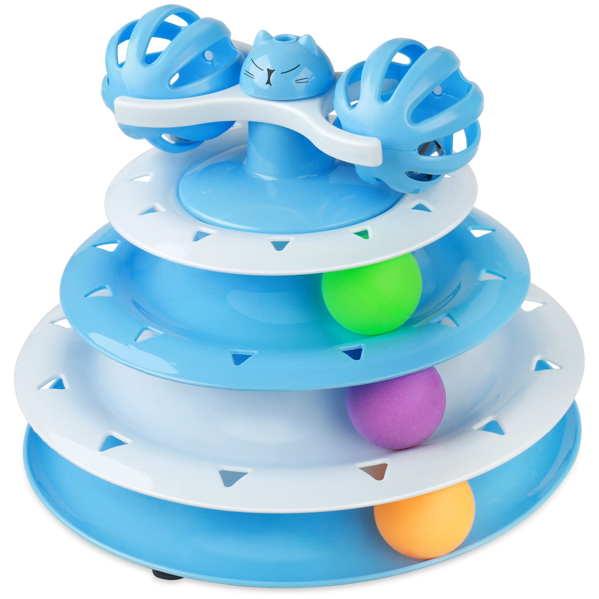Đồ Chơi Tháp Bóng 3 Tầng Cho Mèo - YonaPetshop