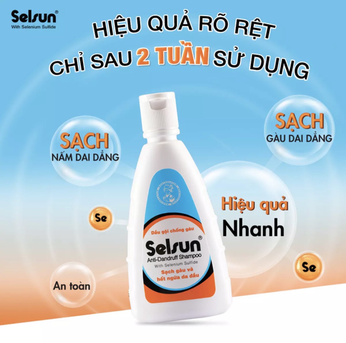 Bộ Sản Phẩm Chống Gàu Selsun RMV-S-Pack2 - Tặng 5 Gói Dầu Gội Selsun