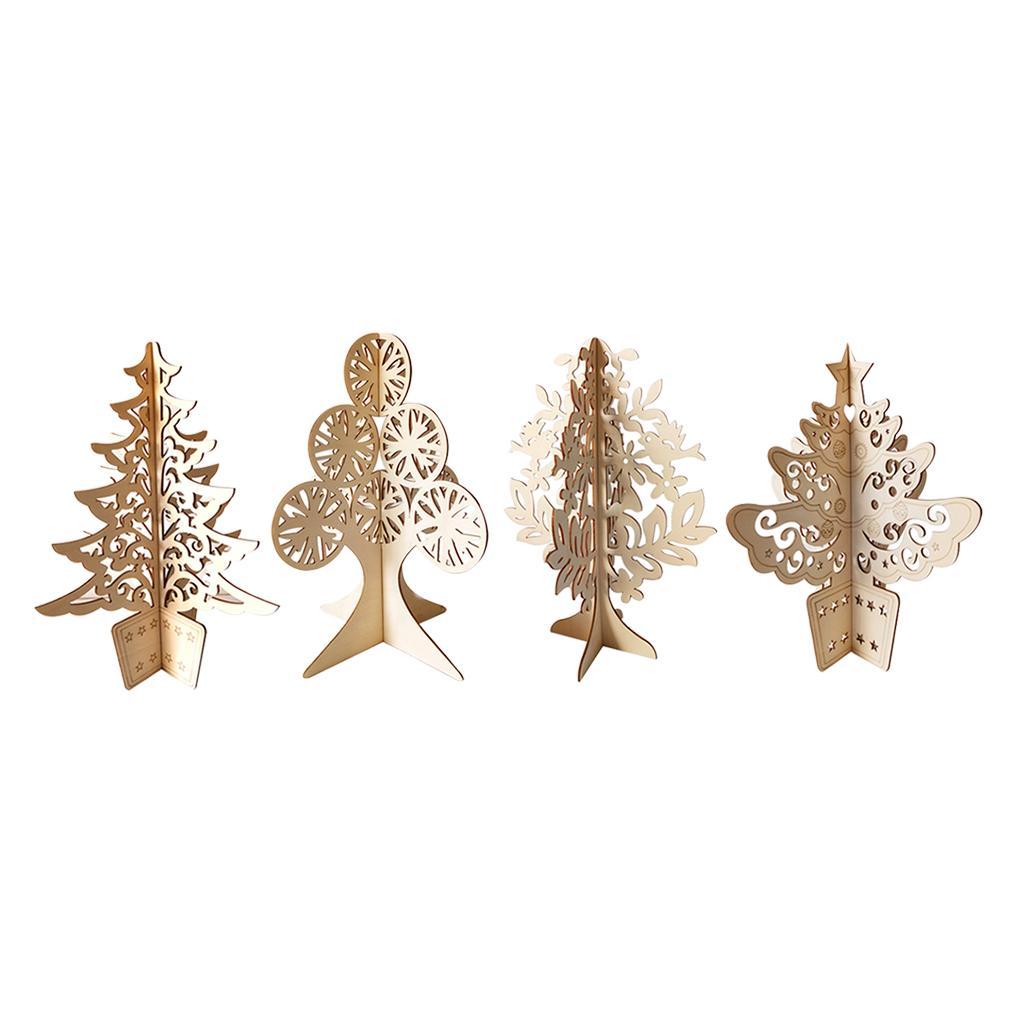 Tabletop Mini Wooden Christmas  Ornaments For Christmas Decoration