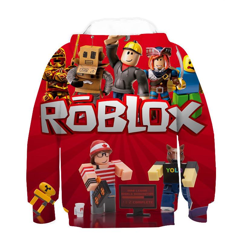 Bé Trai Ngộ Nghĩnh Robloxing Game 3D In Áo Hoạt Hình Dài Tay Trẻ Em Áo Thun Chui Đầu Mùa Xuân Trẻ Em Bé Gái Áo Trẻ Em Quần Áo 3-14Y