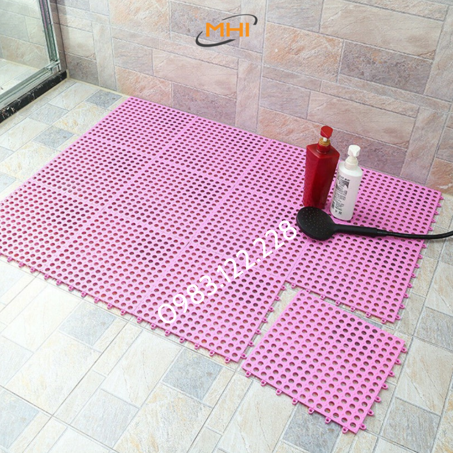 Tấm lót sàn nhà vệ sinh MHI. Vỉ nhựa lót sàn chống trơn Trải Sàn Nhà Tắm/Vệ Sinh/Nhà Bếp