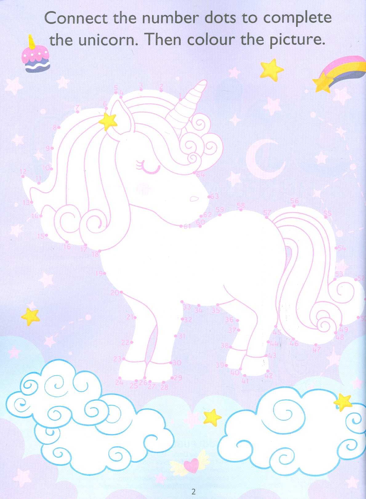 Unicorn Sticker and Activity Book for Children Age 3 - 8 Years - With Bright Stickers to Decorate (Chú Kỳ Lân - Sticker Và Sách Tô Màu)