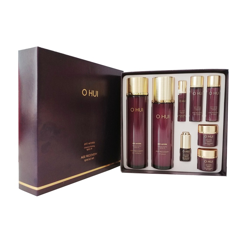 Bộ chống lão hoá 8 món OHUI Age Recovery 8pcs Special Set 340ml Tặng Bộ chống lão hoá 5 món Prime Advancer 56ml trị giá 2.000.000đ