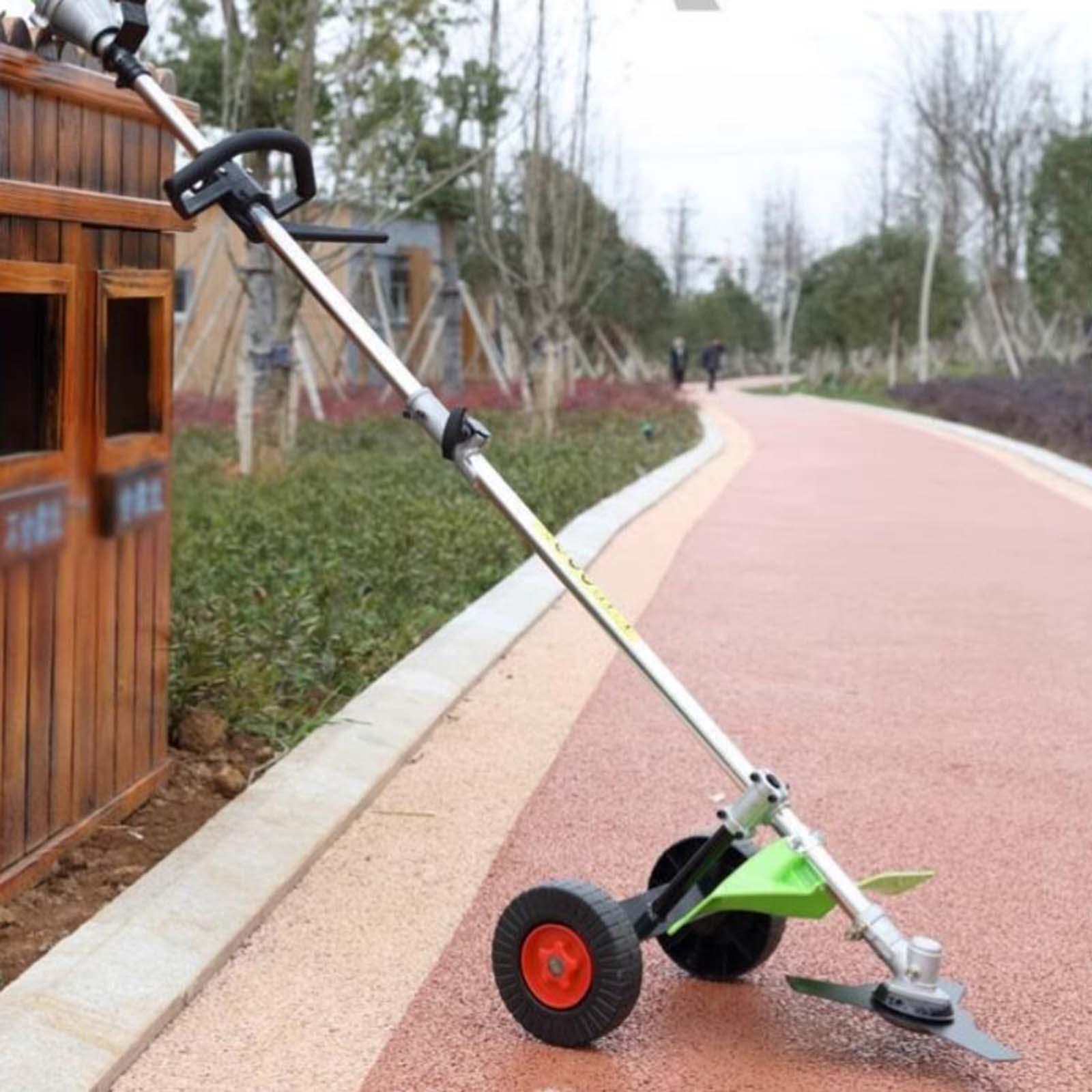 String Trimmer Support Wheels with Fixed Connector Flexible for Grass Cutter