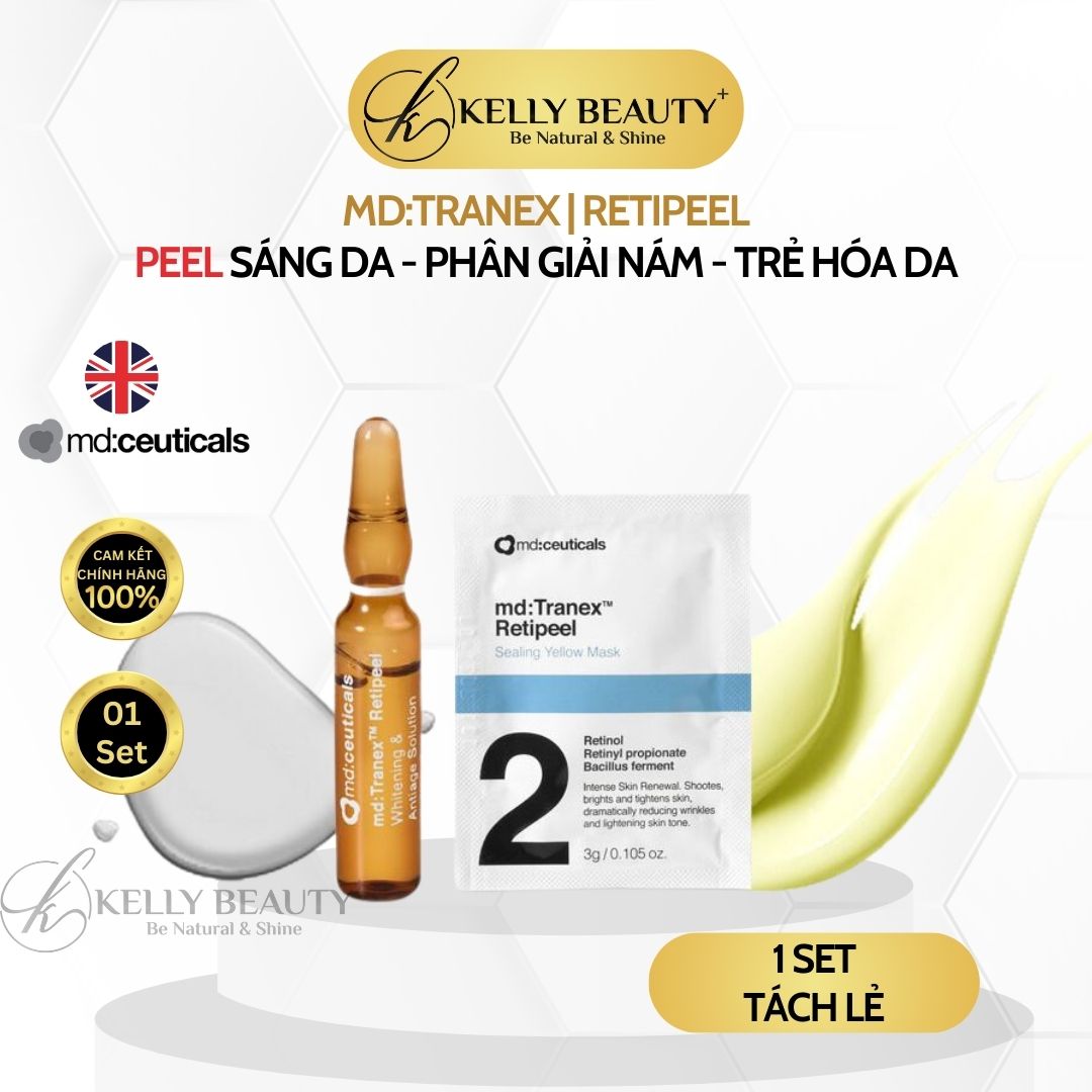 MD:Tranex Retipeel - Peel Sáng Da, Mờ Nám Sạm, Chống Lão Hóa - md:ceuticals | Kelly Beauty