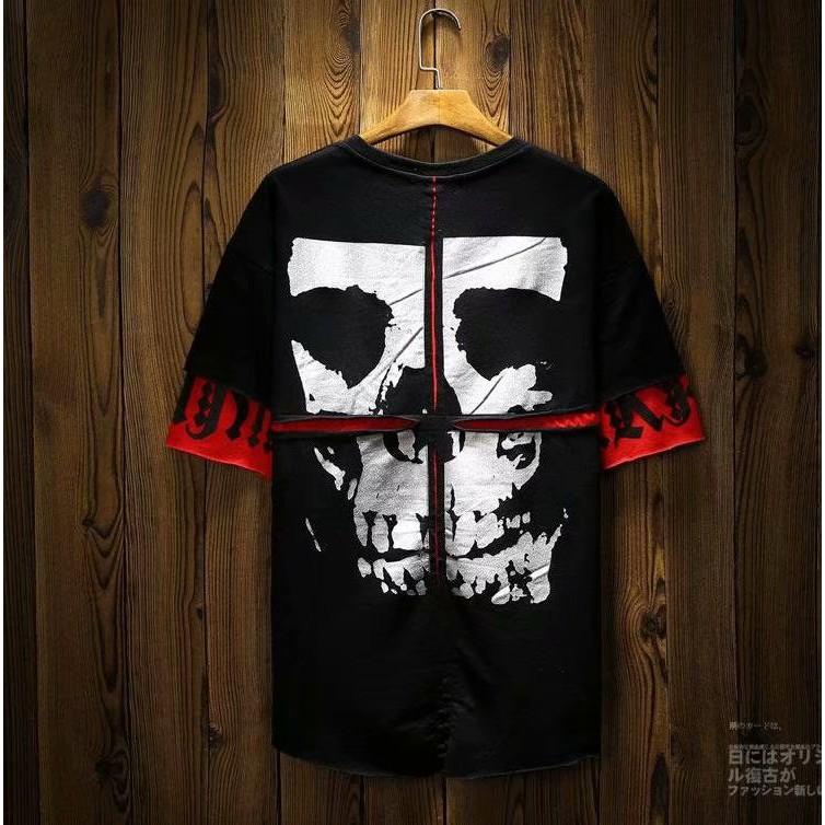 Áo thun ngắn in hình cá tính dành cho nam