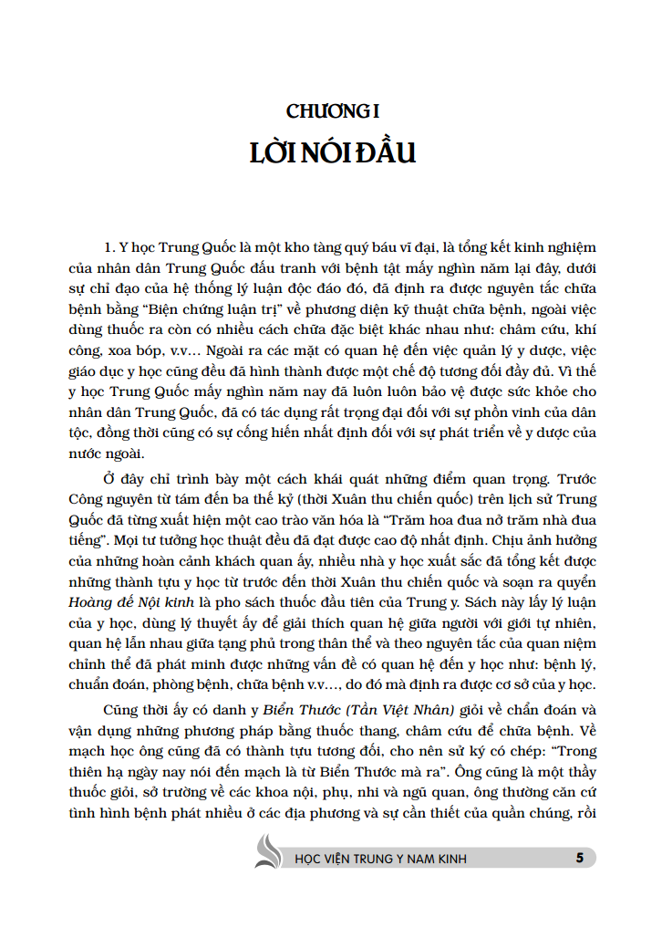 Sách Trung Y Học Khái Luận (Quyển Thượng)