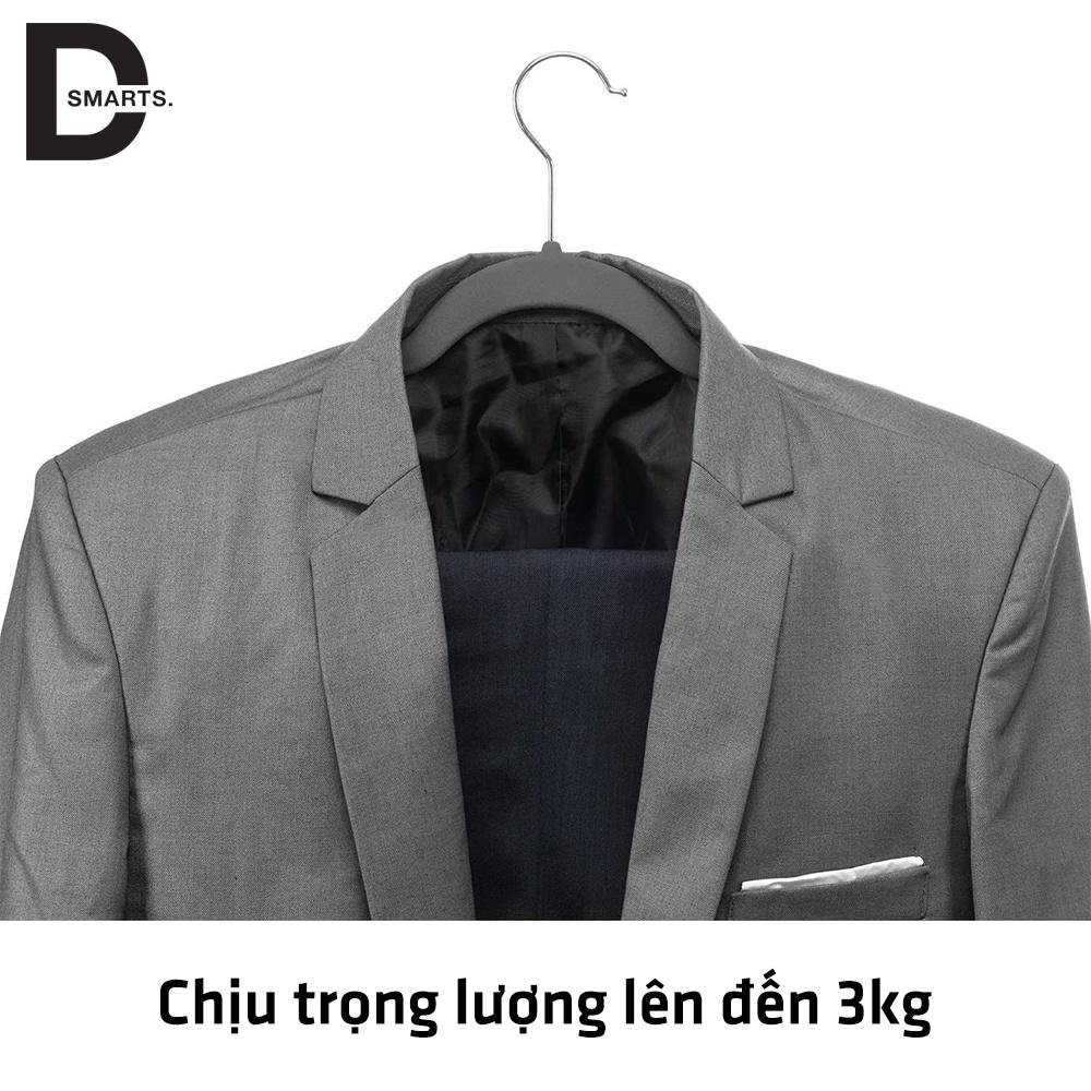 Móc treo quần áo nam nữ bọc nhung siêu mỏng chống trượt tiện dụng, xoay 360