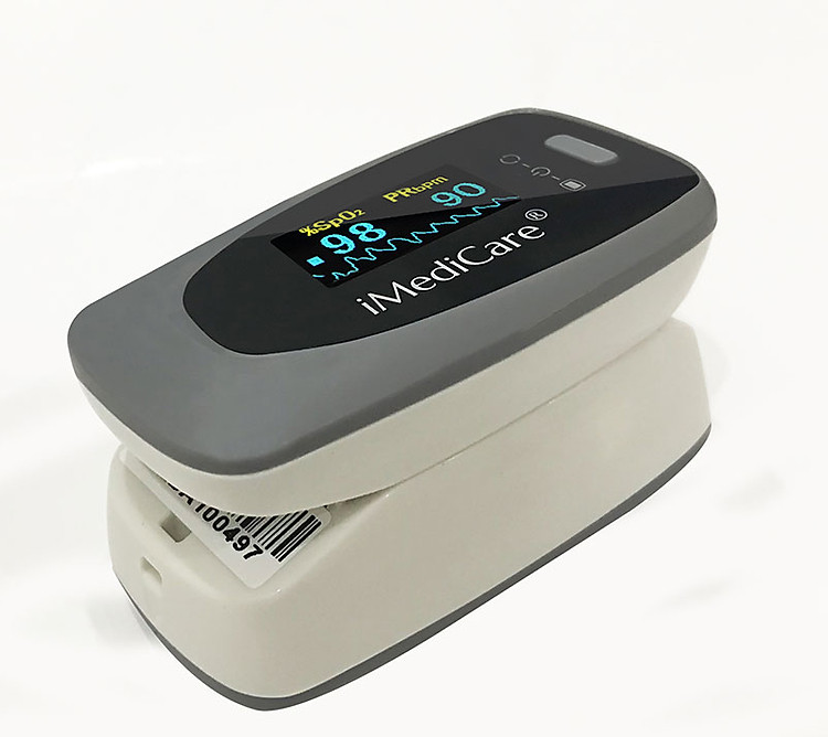Máy đo nồng độ bão hòa Oxy trong máu SPO2 và nhịp tim iMediCare iOM-A8 Hàng chính hãng