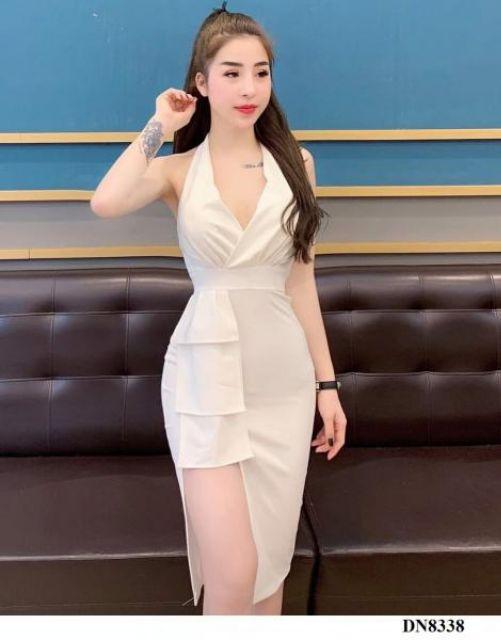 Đầm body đắp chéo xẻ tà sexy