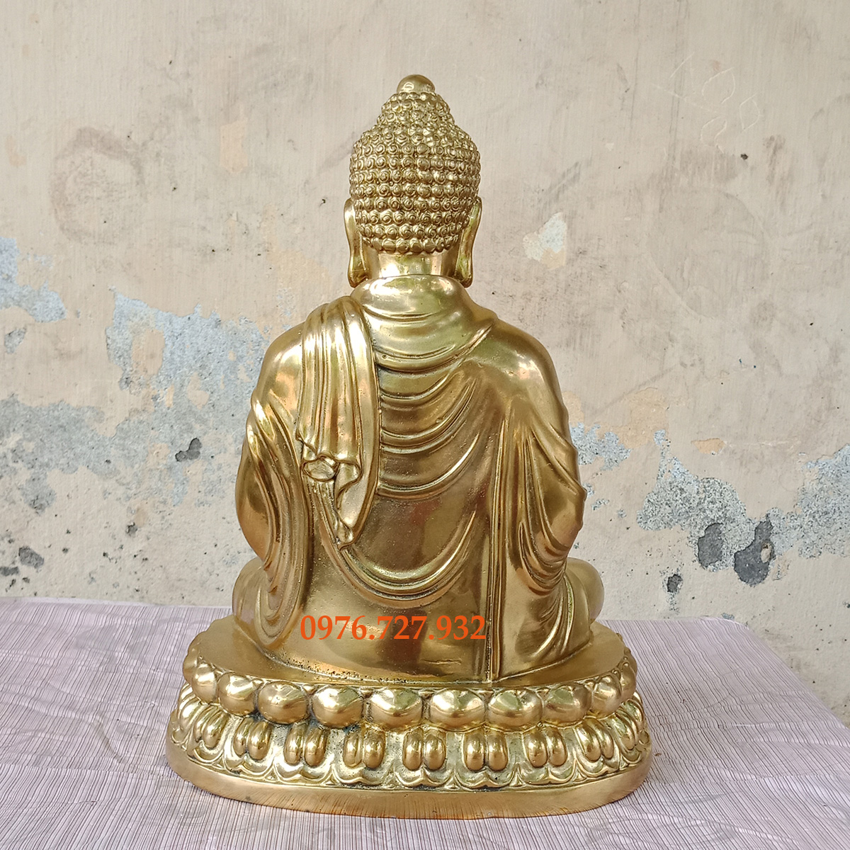 Tượng phật thích ca bổn sư cao 30cm, tượng phật thích ca bằng đồng