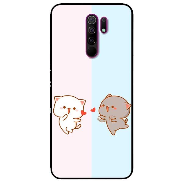 Ốp lưng dành cho Xiaomi Redmi 9 mẫu Cặp Đôi Xanh Hồng