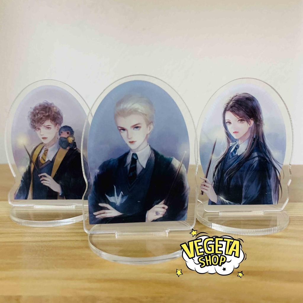 Mô Hình Tượng Standee Acrylic Mica 2 mặt - Set 9 Harry Potter - Hermione Ron Draco Malfoy Dumbledore Luna Lovegood Snape