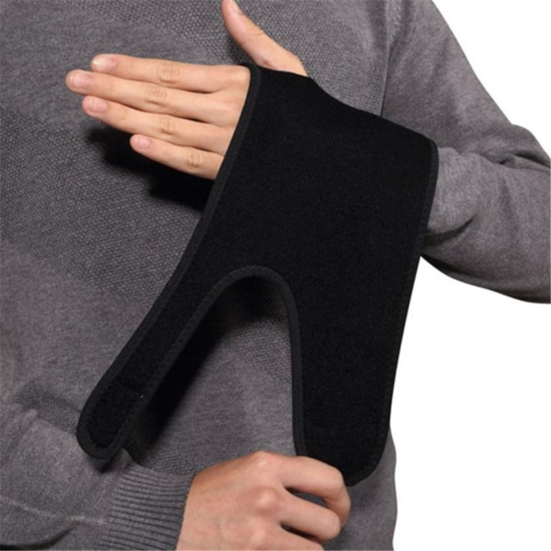 SPINT SPRains Viêm khớp Viêm Băng cổ tay Hỗ trợ nẹp dây đeo cổ tay ống cổ tay ngón tay cái Color: Black Right hand