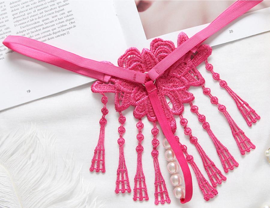 Quần lót nữ đính hạt - Màu xanh biển